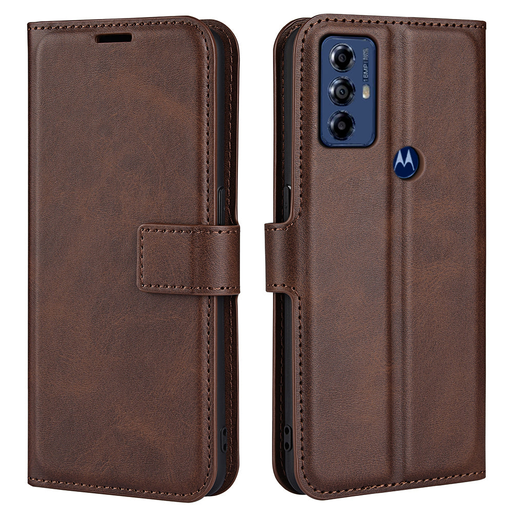 For Motorola Moto G Play (2023) 4G Calf Texture PU Leather Wallet Case Square Magnetic Clasp Stand Flip Phone Cover For Motorola Moto G Play (2023) 4G Calf Texture PU Leather Wallet Case Square Magnetic Clasp Stand Flip Phone Cover